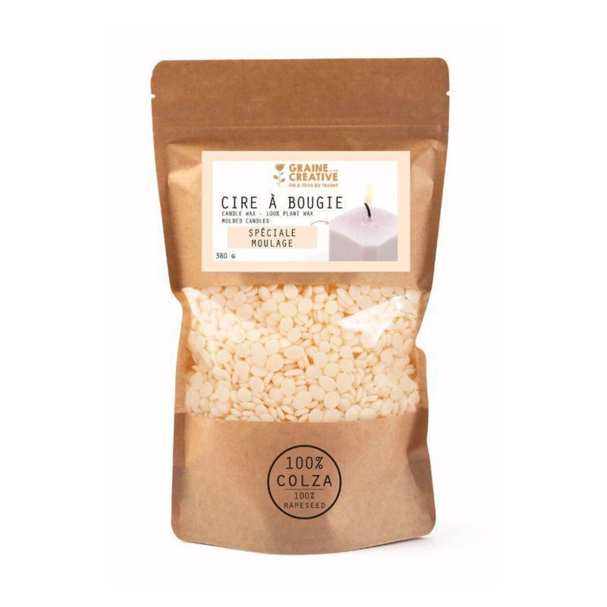 Graine créative Cire végétale de moulage - Colza - 380 g