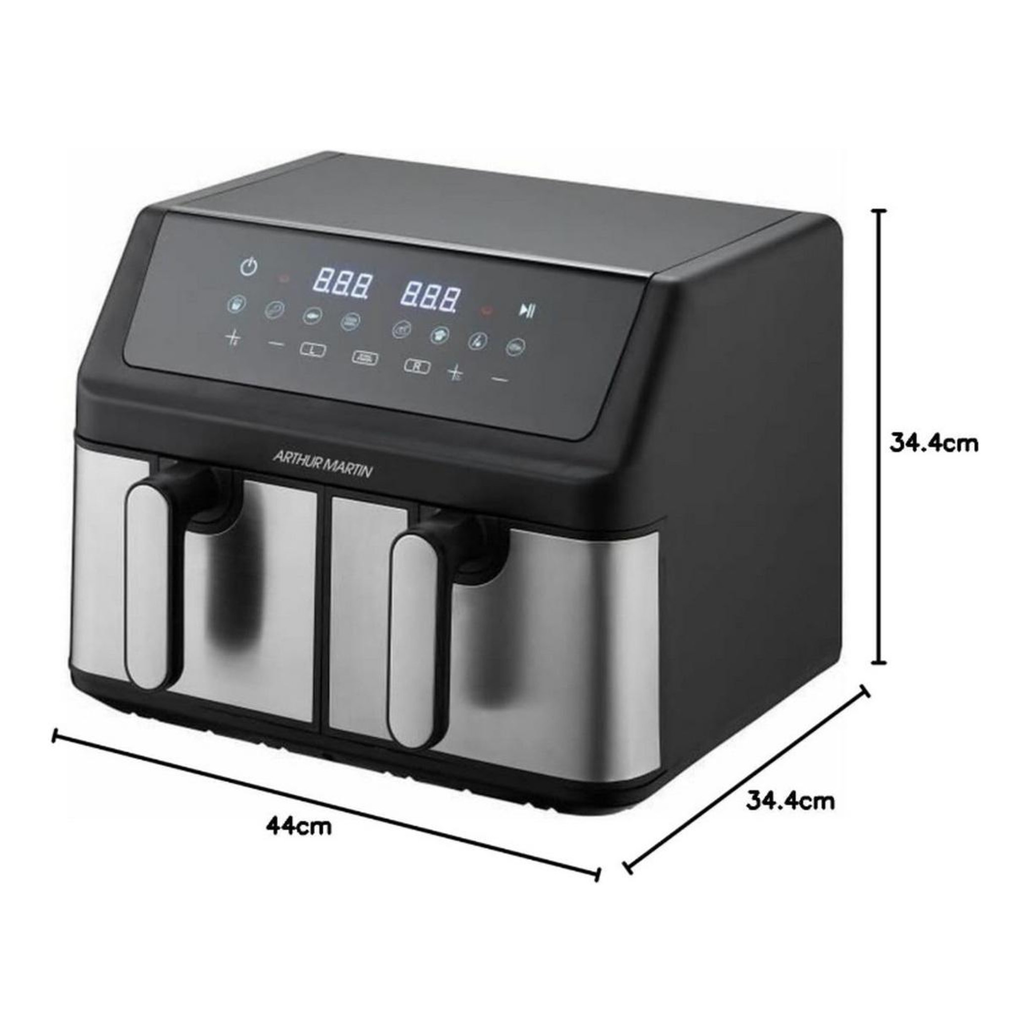 Voir la diapositive 3 : Arthur Martin Friteuse sans huile 9l 2000w noir - ampf9
