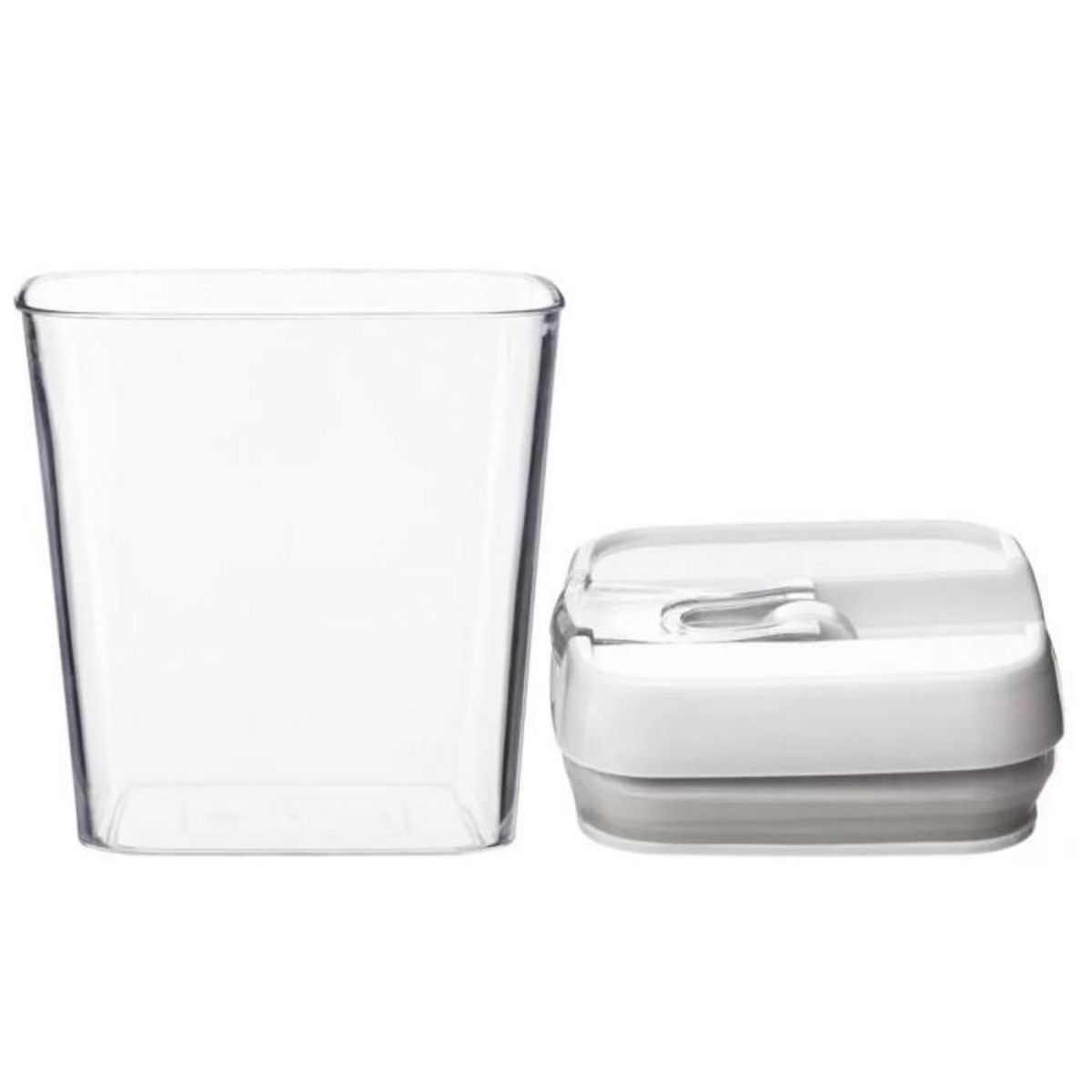 FIVE Bocal en Plastique Carré  Oslo  500mL Transparent