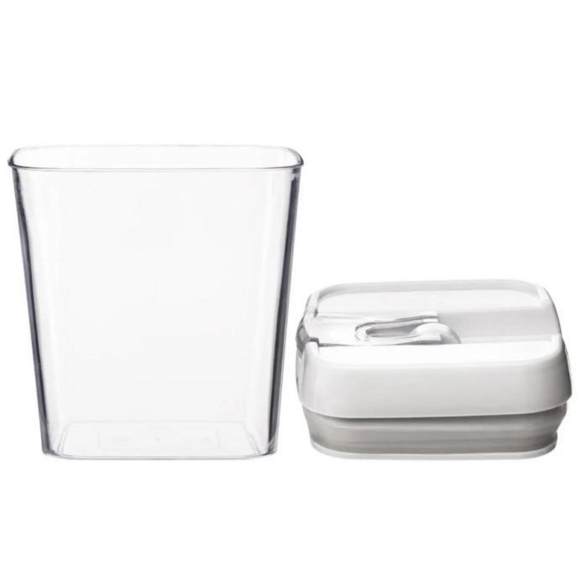 FIVE Bocal en Plastique Carré  Oslo  500mL Transparent