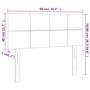 Voir la diapositive 6 : VIDAXL Tete de lit a LED Bleu 90x5x78/88 cm Tissu