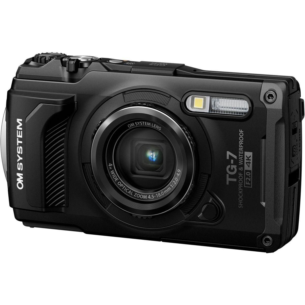OM SYSTEM Appareil photo Compact TG-7 Black