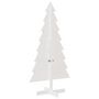 Voir la diapositive 5 : VIDAXL Arbre de Noël en bois pour décoration blanc 150 cm pin massif