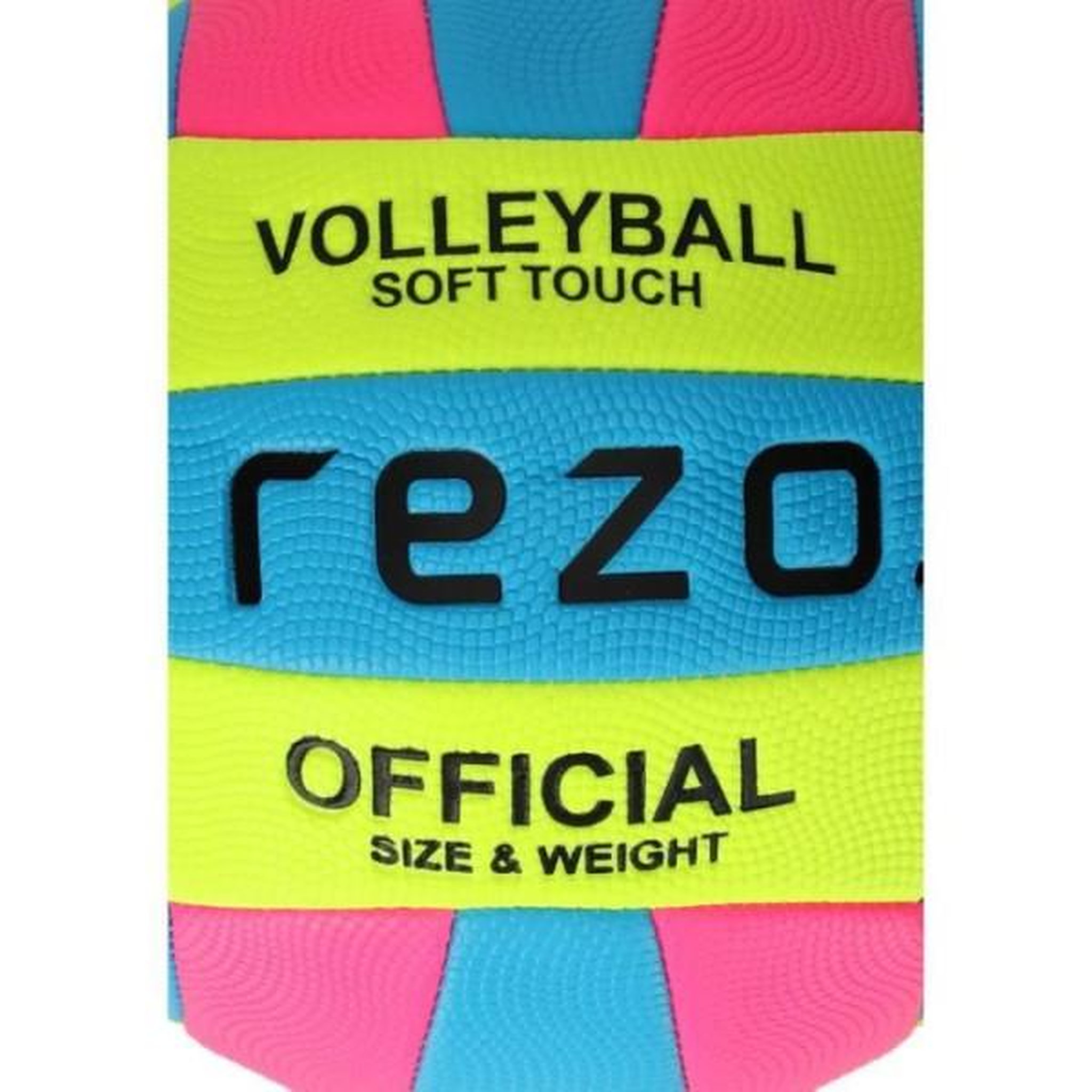 Voir la diapositive 3 : MARKET24 Ballon de volleyball - rezo - pvc - contraste bicolore - résistant et léger