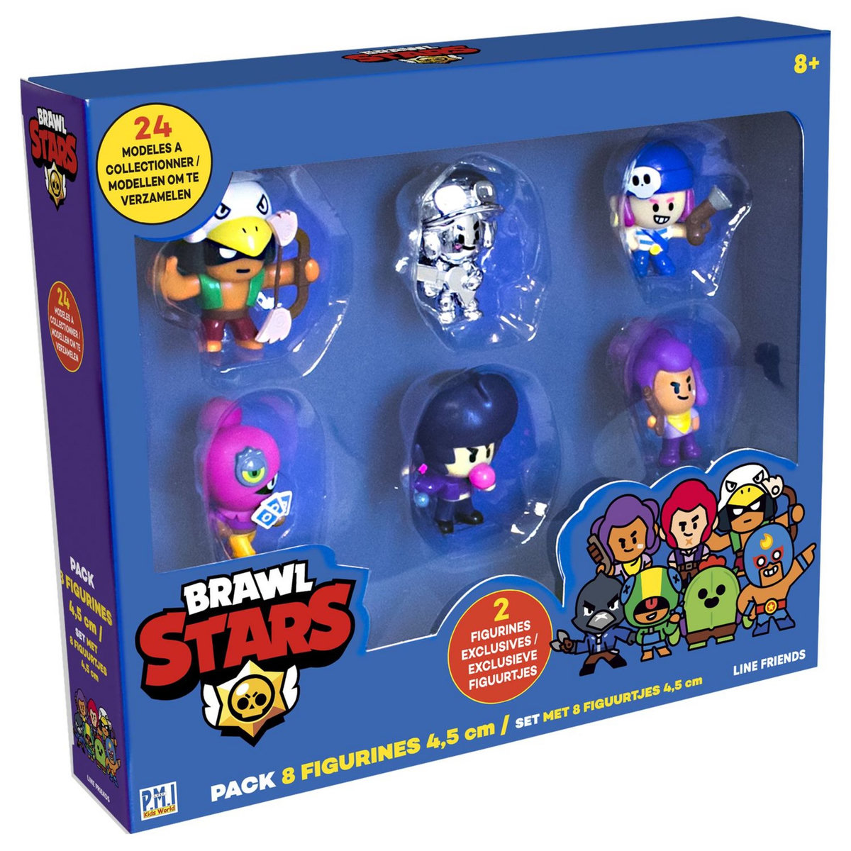 LANSAY Brawl Stars Pack 8 Figurines 4,5cm #1