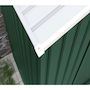 Voir la diapositive 4 : Habitat et Jardin Abri de jardin métal -  Rosas   -  2,71 m² avec gouttière - Vert