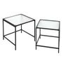 Voir la diapositive 4 : Paris Prix Lot de 2 Tables Gigognes Design  Rosa  40cm Noir