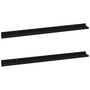 Voir la diapositive 2 : VIDAXL Etageres murales 2 pcs Noir 100x9x3 cm