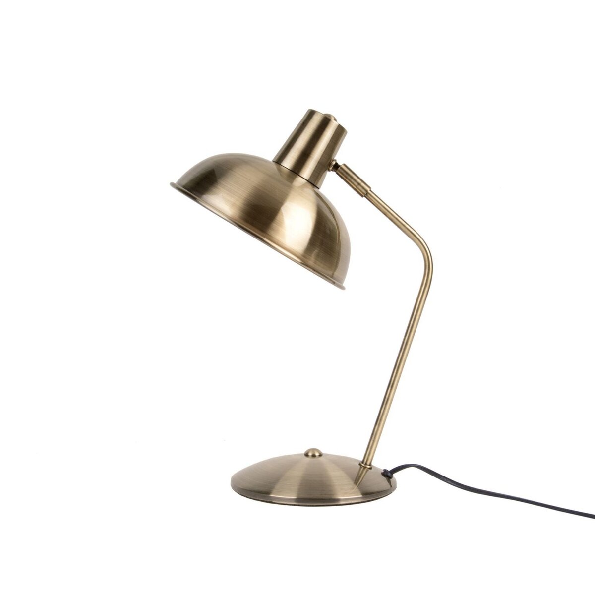Leitmotiv Lampe à poser design vintage Hood - H. 37,5 cm - Doré