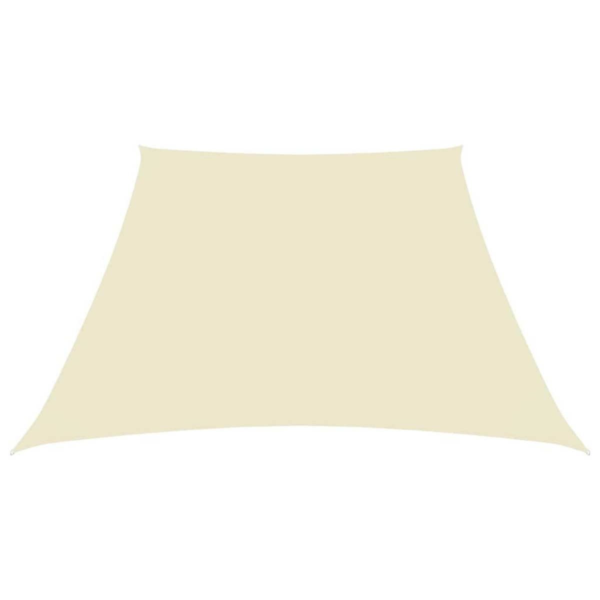 VIDAXL Voile de parasol Tissu Oxford trapeze 3/5x4 m Creme
