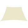 Voir la diapositive 2 : VIDAXL Voile de parasol Tissu Oxford trapeze 3/5x4 m Creme