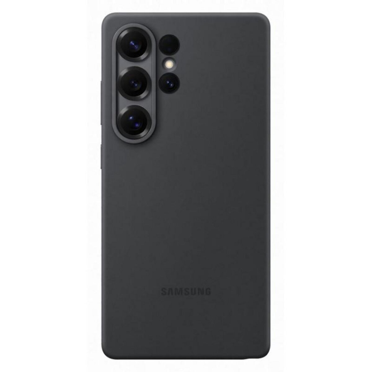 Samsung Coque en silicone pour Samsung Galaxy S25 Ultra Noir
