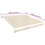Voir la diapositive 6 : VIDAXL Toile d'auvent Creme 450x300 cm