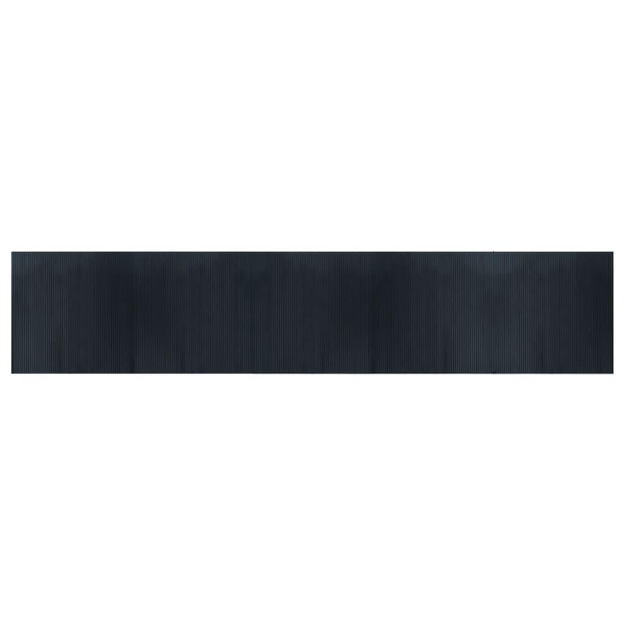 Voir la diapositive 2 : VIDAXL Tapis rectangulaire gris 100x500 cm bambou