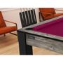 Voir la diapositive 6 : Paris Prix Table de Billard Convertible  Oregon  213cm Naturel & Prune