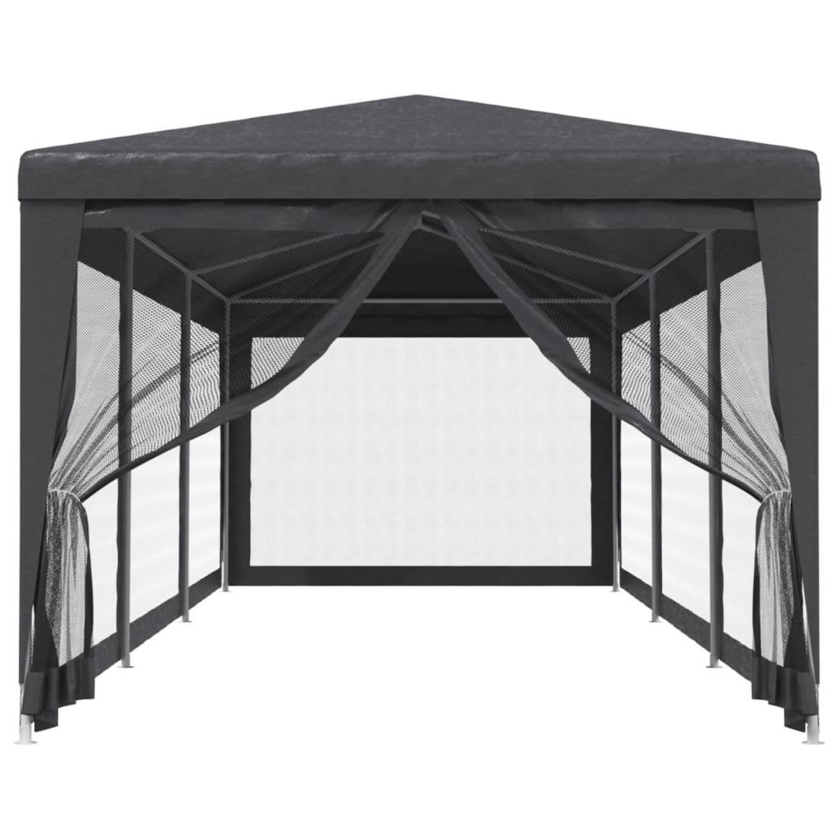 VIDAXL Tente de fete avec 8 parois laterales en maille Anthracite 3x9m