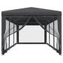 Voir la diapositive 3 : VIDAXL Tente de fete avec 8 parois laterales en maille Anthracite 3x9m
