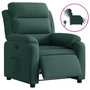Voir la diapositive 2 : VIDAXL Fauteuil inclinable electrique vert fonce velours