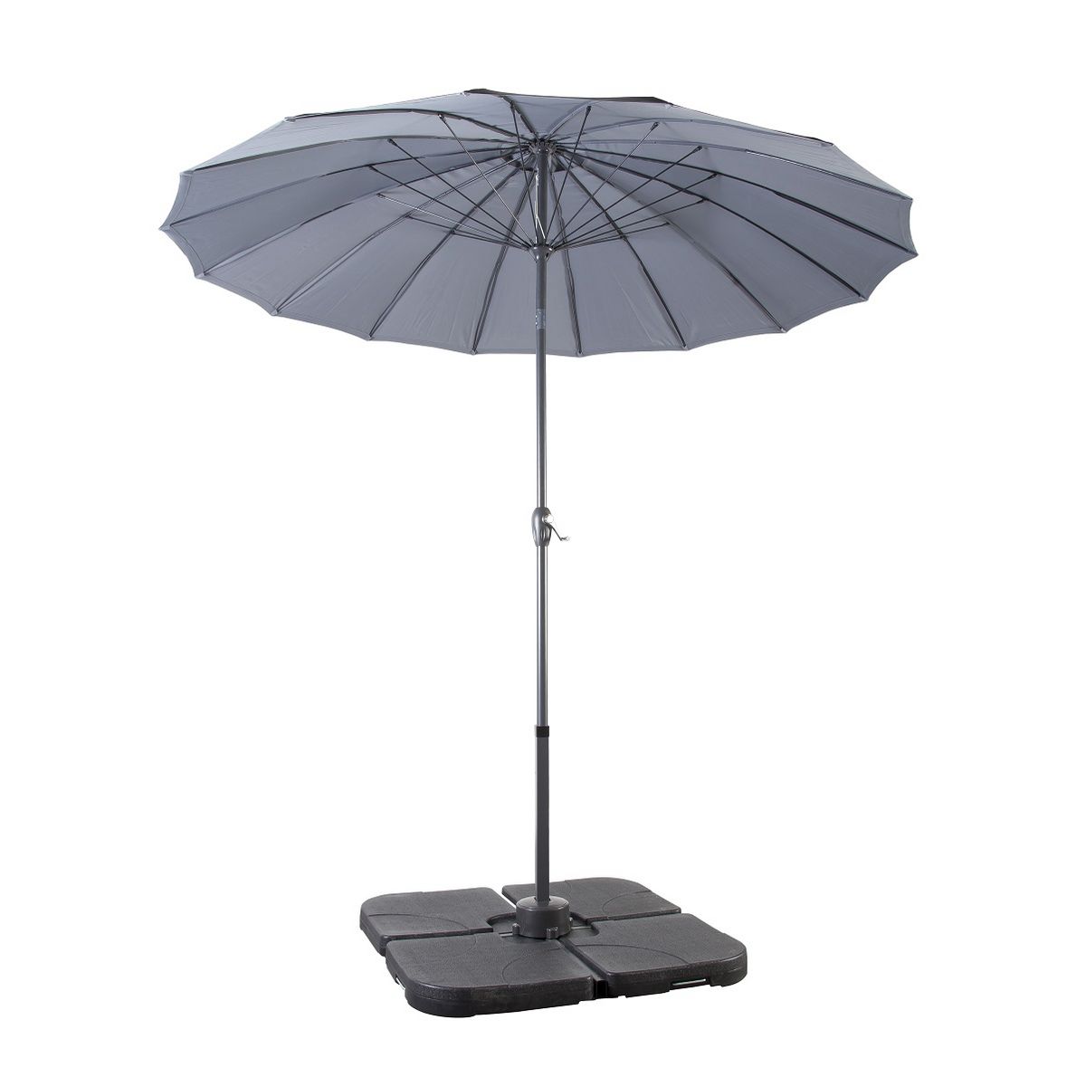 Salon de jardin 6 personnes CAMELIA + parasol + housse