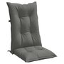 Voir la diapositive 5 : VIDAXL Coussins de chaise a dossier haut lot de 4 gris fonce melange