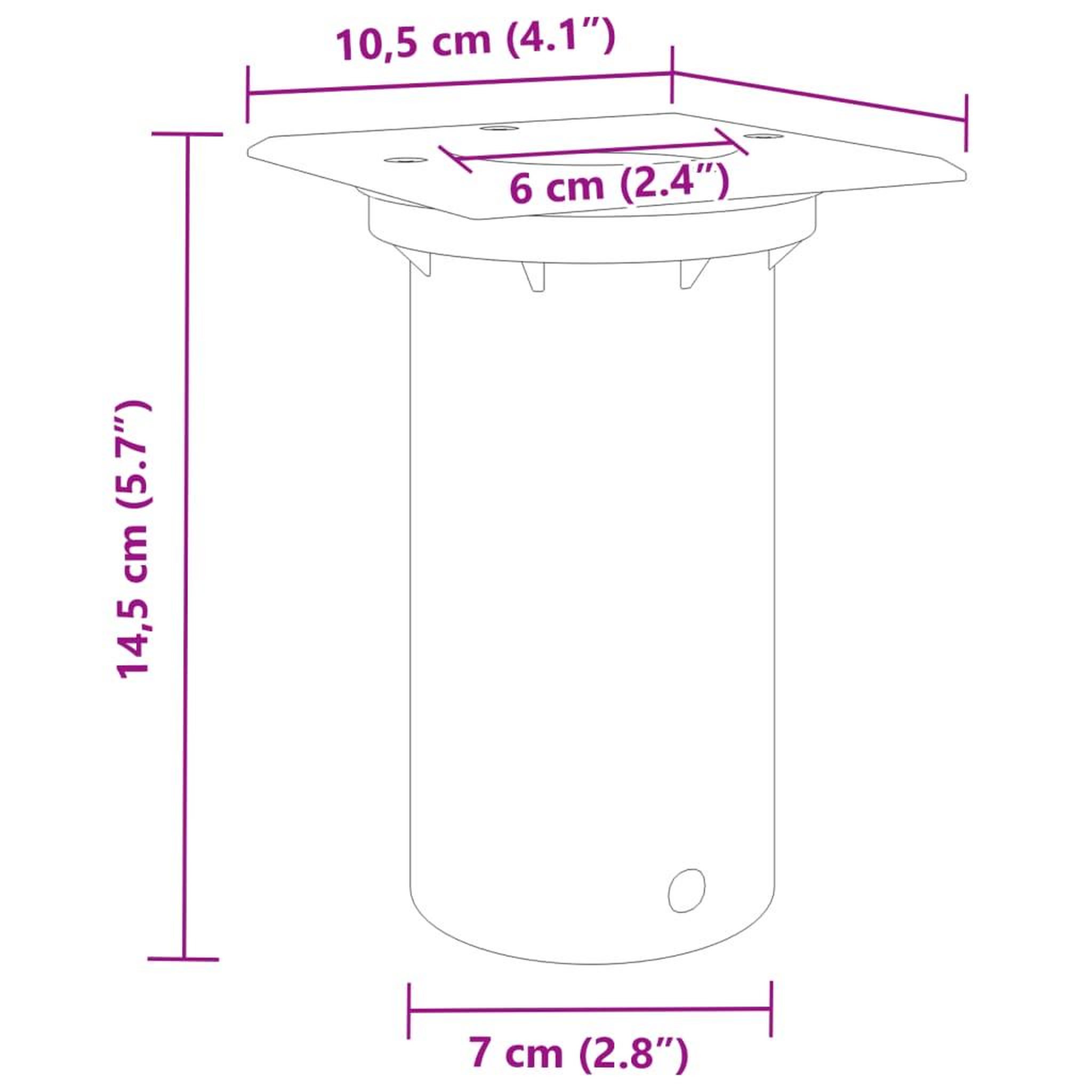 Voir la diapositive 6 : VIDAXL Lampes au sol d'exterieur carree aluminium moule sous pression