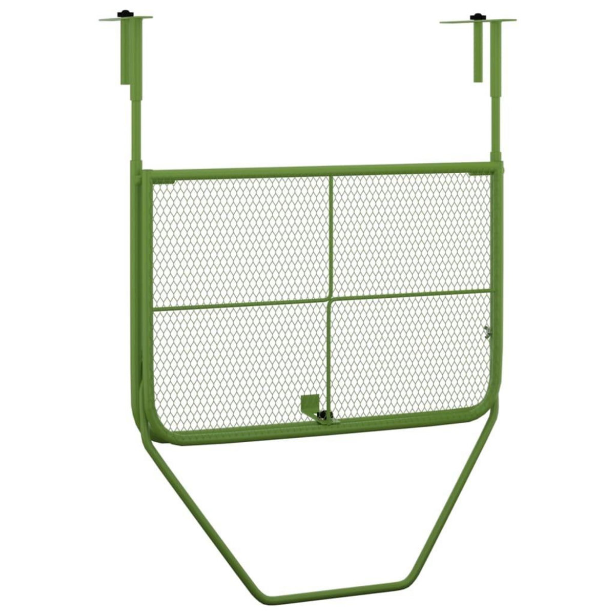 VIDAXL Table de balcon Vert 60x40 cm Acier