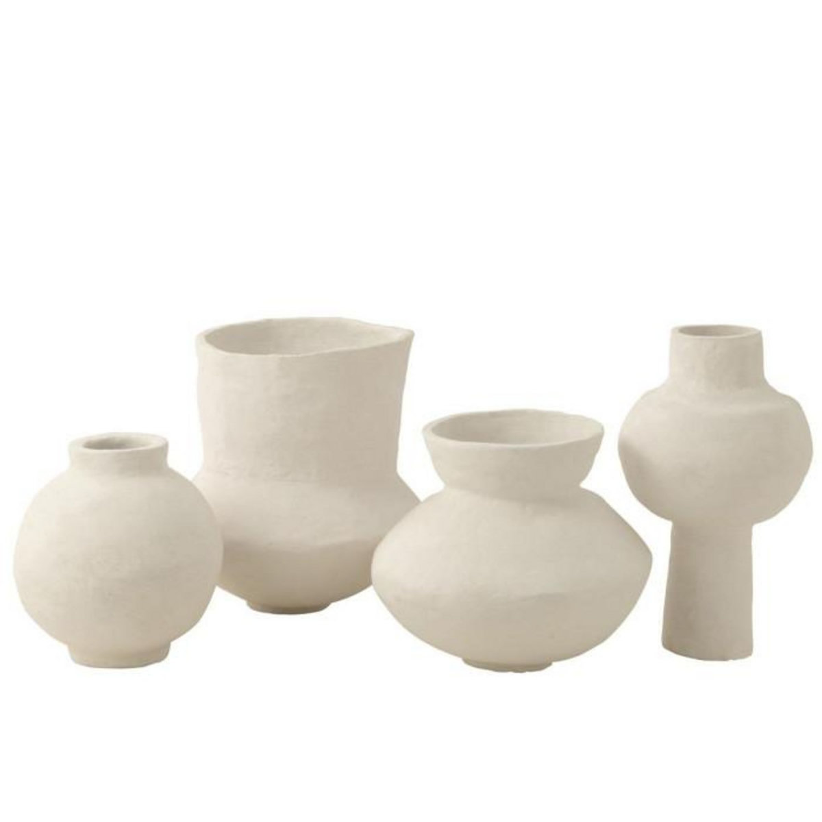 Paris Prix Pot Déco Design en Papier Maché  Bali  50cm Blanc