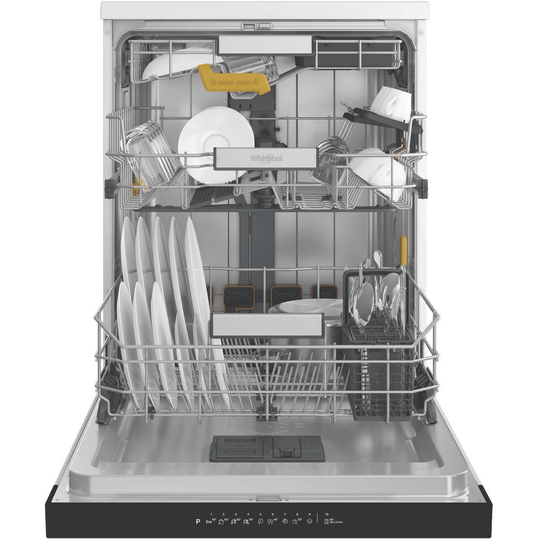 Voir la diapositive 2 : Whirlpool Lave vaisselle 60 cm w8fhs61x maxispace