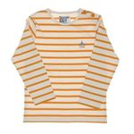 ELLE EST OU LA MER T-shirt  à Rayures Enfant EOM Eloris. Coloris disponibles : Jaune