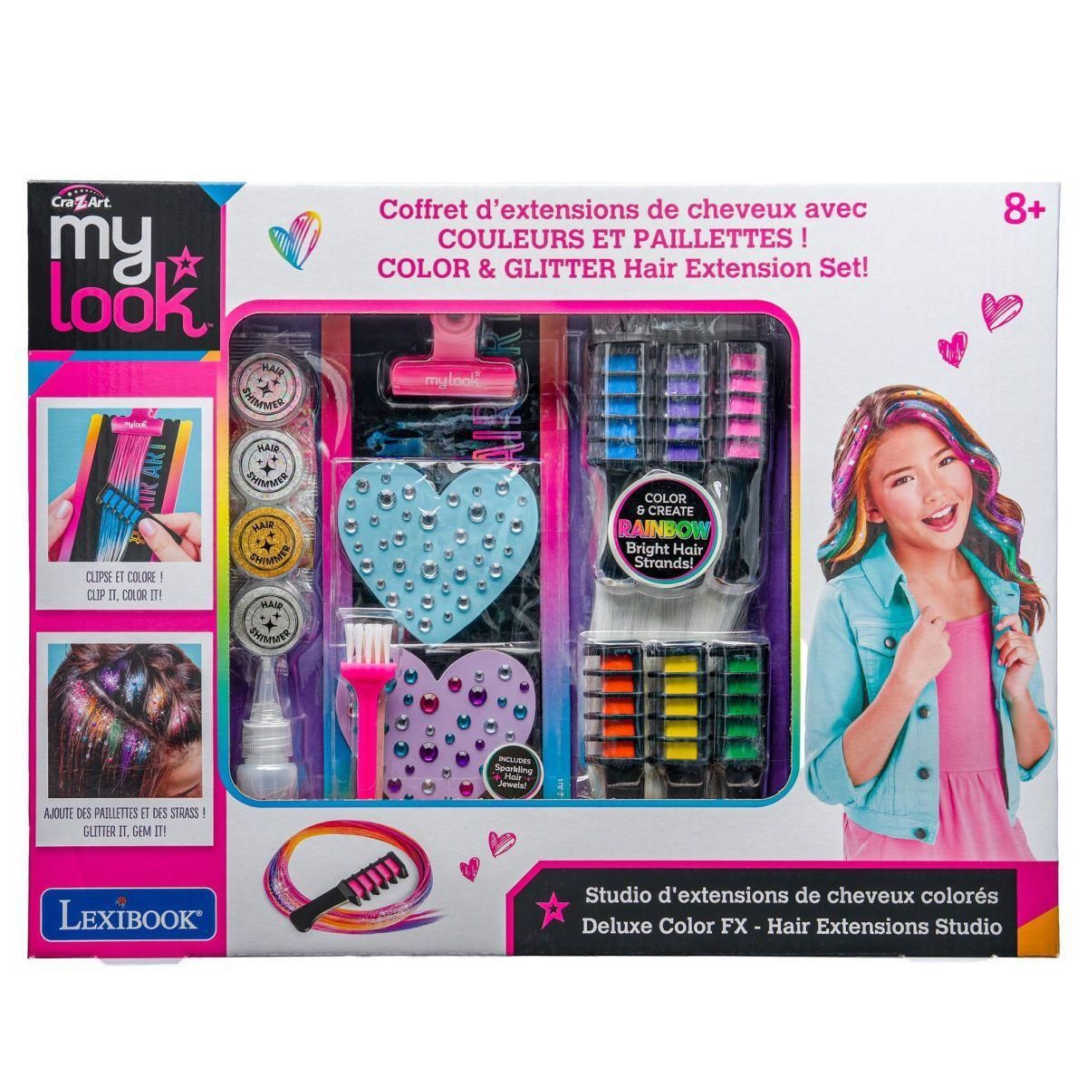 Lexibook Studio d'Extensions de Cheveux colorées - édition Deluxe