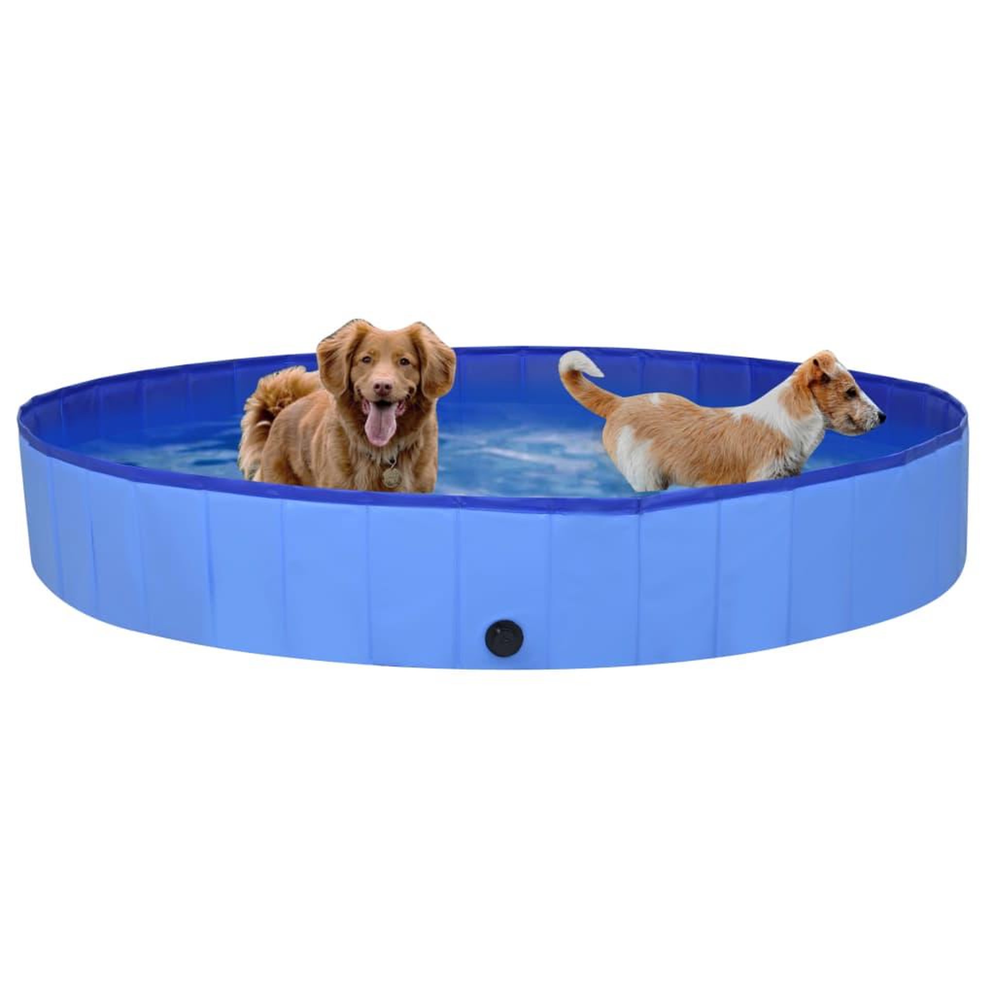 Voir la diapositive 2 : VIDAXL Piscine pliable pour chiens bleu 200x30 cm pvc