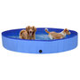 Voir la diapositive 2 : VIDAXL Piscine pliable pour chiens Bleu 200x30 cm PVC