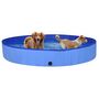 Voir la diapositive 2 : VIDAXL Piscine pliable pour chiens Bleu 200x30 cm PVC