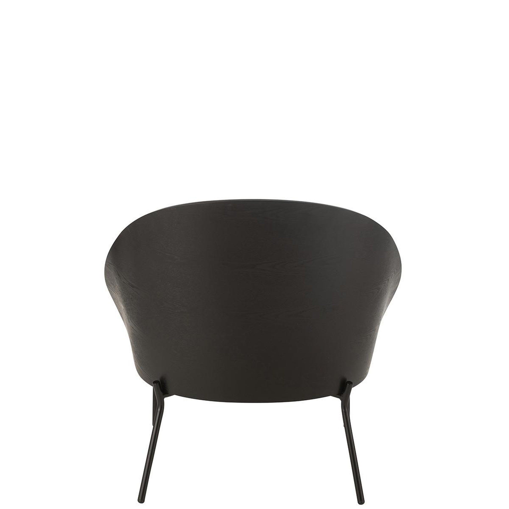 Voir la diapositive 4 : J-LINE Fauteuil lounge design  lone  81cm noir & gris