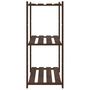 Voir la diapositive 4 : VIDAXL Support de rangement a 3 niveaux marron 80x38x90 cm bois de pin