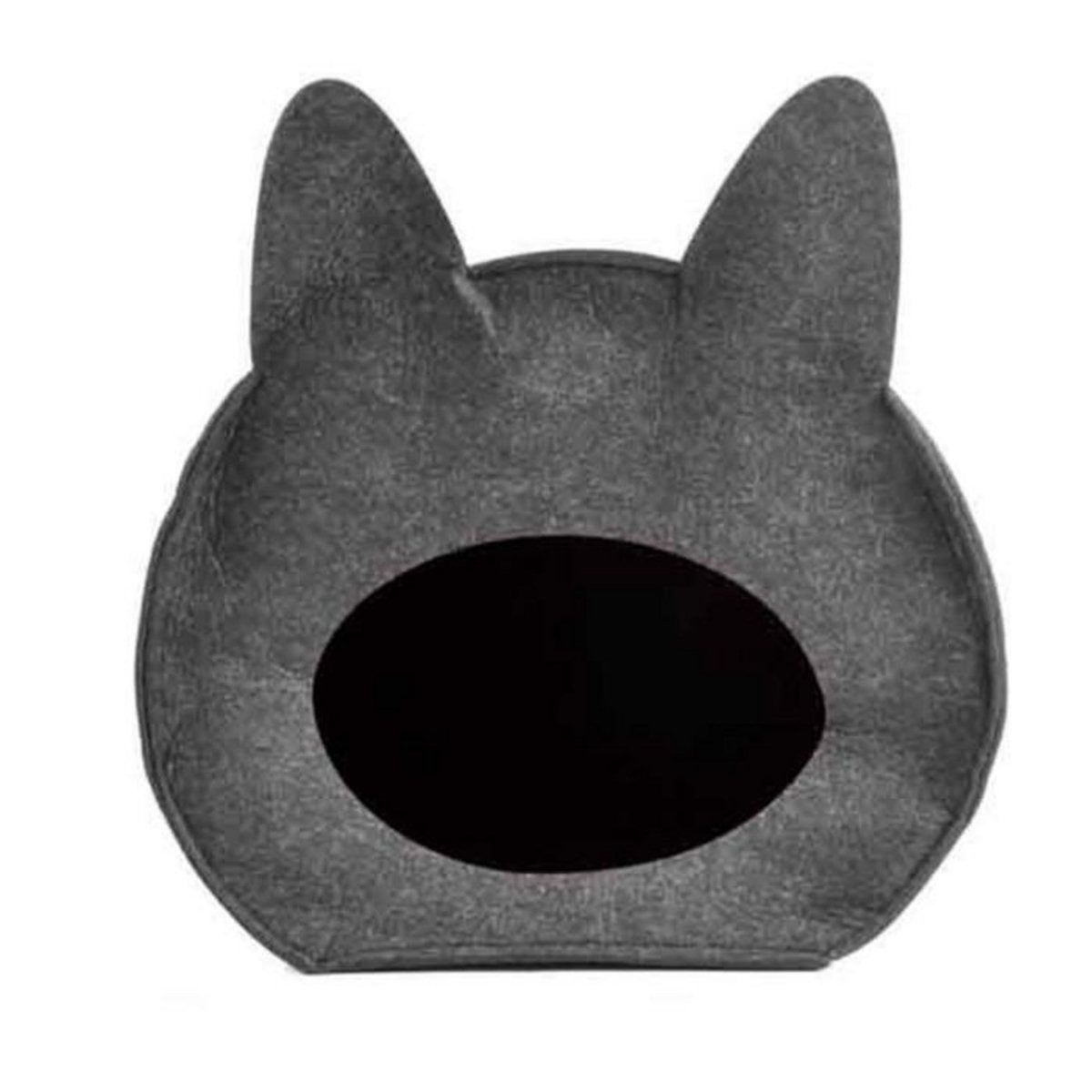 Paris Prix Niche pour Chat & Poignée  Feutrine  40cm Anthracite