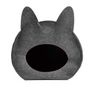 Voir la diapositive 2 : Paris Prix Niche pour Chat & Poignée  Feutrine  40cm Anthracite