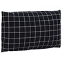 Voir la diapositive 5 : VIDAXL Coussins de palette lot de 3 motif a carreaux noir tissu Oxford
