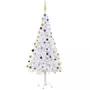 VIDAXL Arbre de Noël artificiel pre-eclaire/boules 180 cm 620 branches