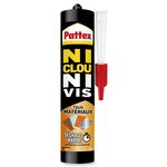 PATTEX Colle de fixation PATTEX Ni clou ni vis, 390 gr blanc
