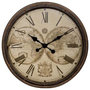Voir la diapositive 1 : ATMOSPHERA Horloge Murale Vintage  Tomy  51cm Noir & Naturel