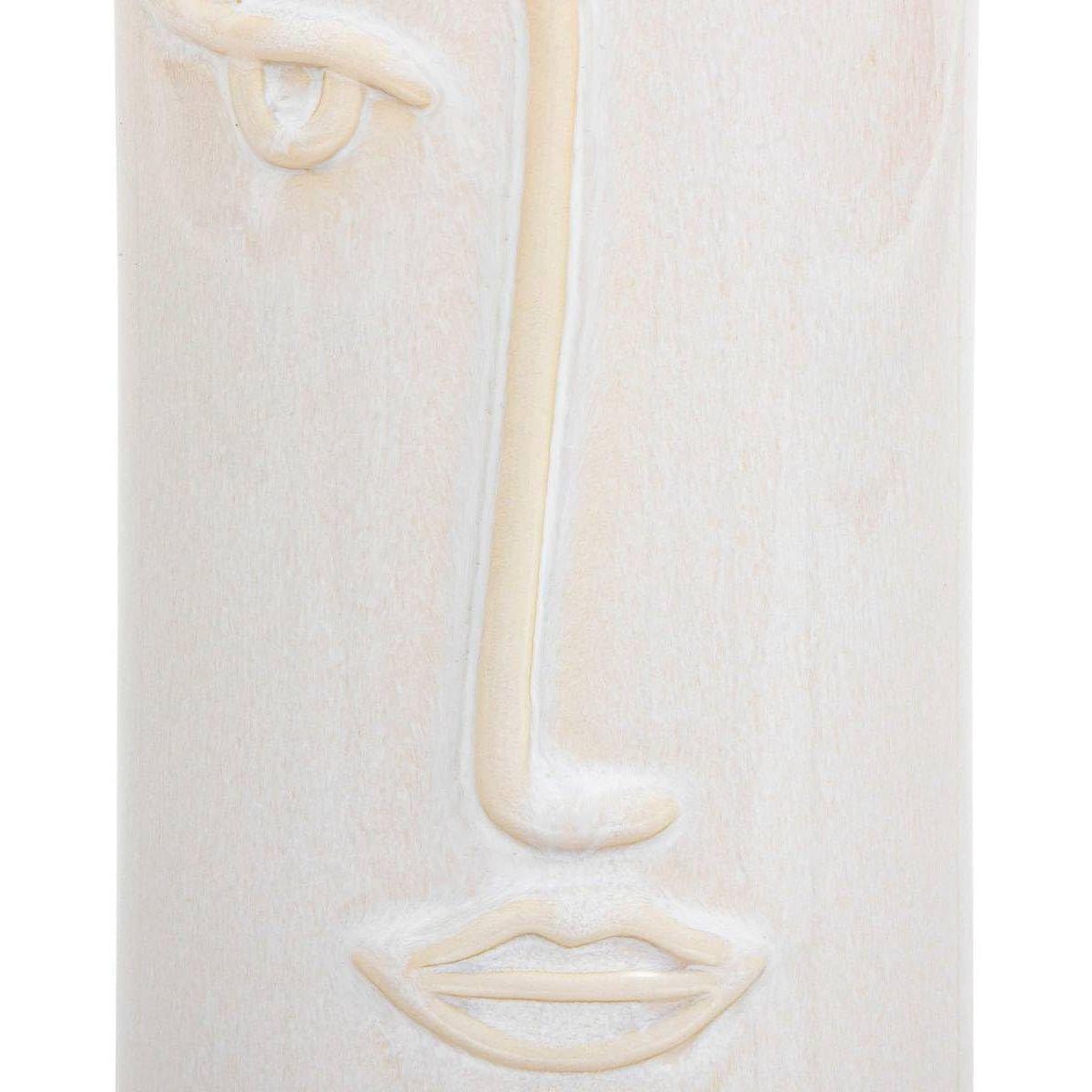 Voir la diapositive 2 : ATMOSPHERA Vase déco visage  soleya  25cm blanc