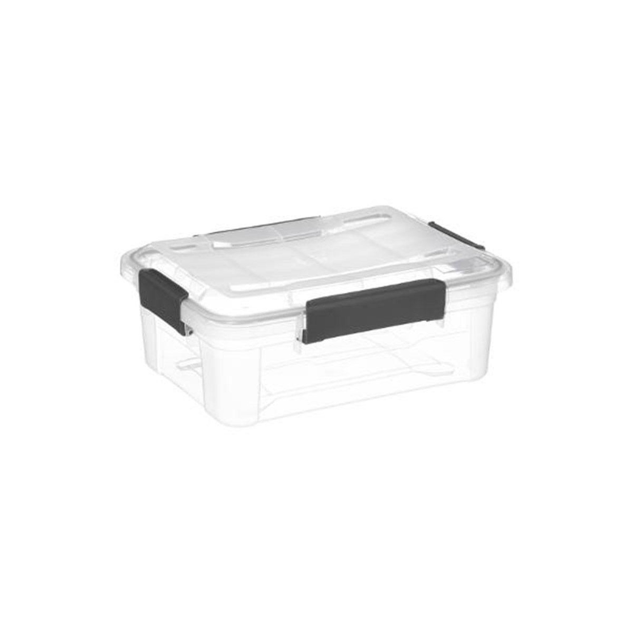 Voir la diapositive 1 : FIVE Boîte de rangement  clip  11,4l transparent
