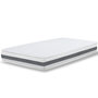 Voir la diapositive 2 : THE WHITE STONE Matelas 80 x 190 en Waterfoam Hypoallergénique | Hauteur 16 cm | Rembourrage en ouate et revêtement en tissu 3D respirant, anti-acarien et antifongique | Fabriqué en Italie