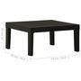 Voir la diapositive 5 : VIDAXL Table de salon de jardin Plastique Gris