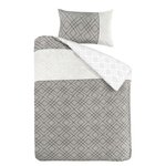 Paris Prix Parure de Lit 2 Pièces  Heather  140x200cm Gris