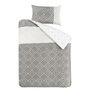 Voir la diapositive 1 : Paris Prix Parure de Lit 2 Pièces  Heather  140x200cm Gris