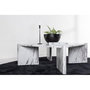 Voir la diapositive 5 : Paris Prix Table Basse Effet Marbre  Rogaland  100cm Blanc