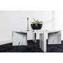 Voir la diapositive 5 : Paris Prix Table Basse Effet Marbre  Rogaland  100cm Blanc