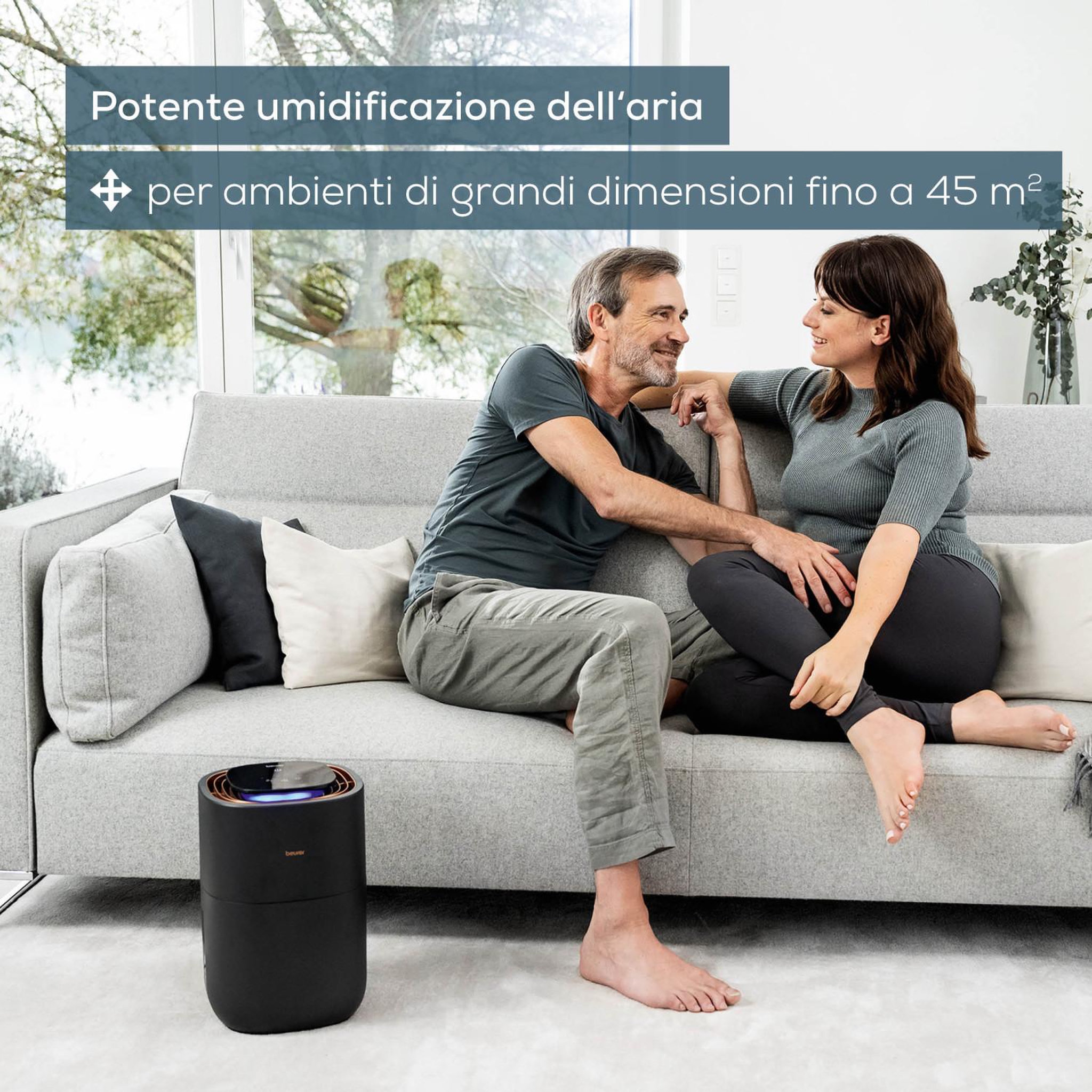 Voir la diapositive 3 : Beurer Humidificateur d'air Beurer LB 300 Plus Noir avec réservoir 3 litres
